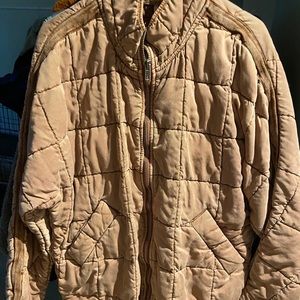 Free people dolman quilted knit jacket